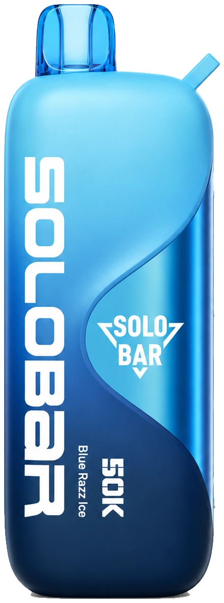 SOLO 50K ブルーのブランドビジュアル（生成画像）